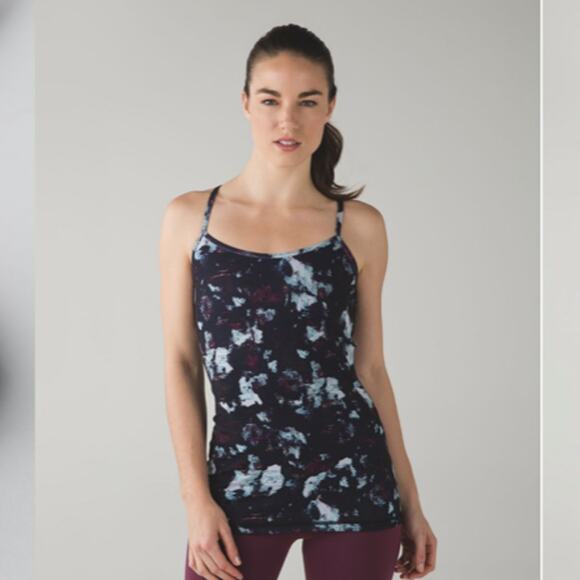 lululemon athletica Tops - Lululemon Power Y Tank Static Blossom Multi